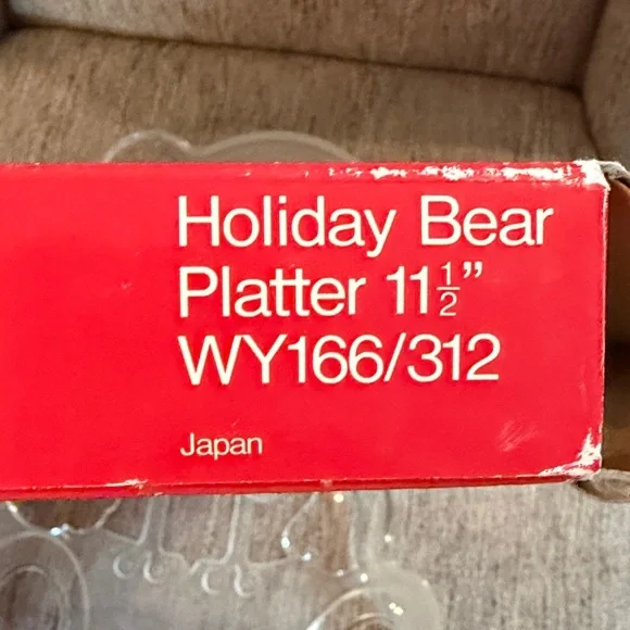 Mikasa holiday bear platter - Picture 3 of 3